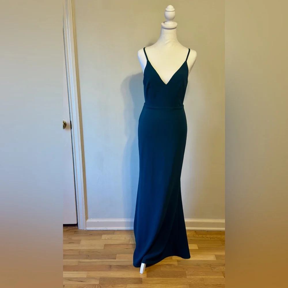 Lulu's Deep Teal Dress - Picture 2 of 3